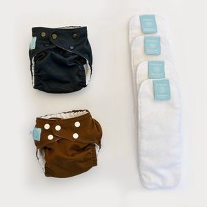 Charlie Banana Cloth Diapers - Black & Brown Lot